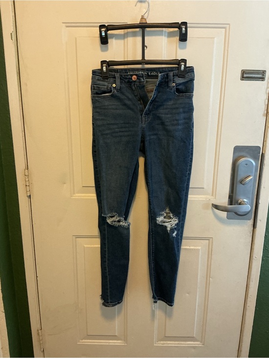 American Eagle Outfitters Denim - American Eagle Outfitters Dark Blue Ripped Skinny Jeans